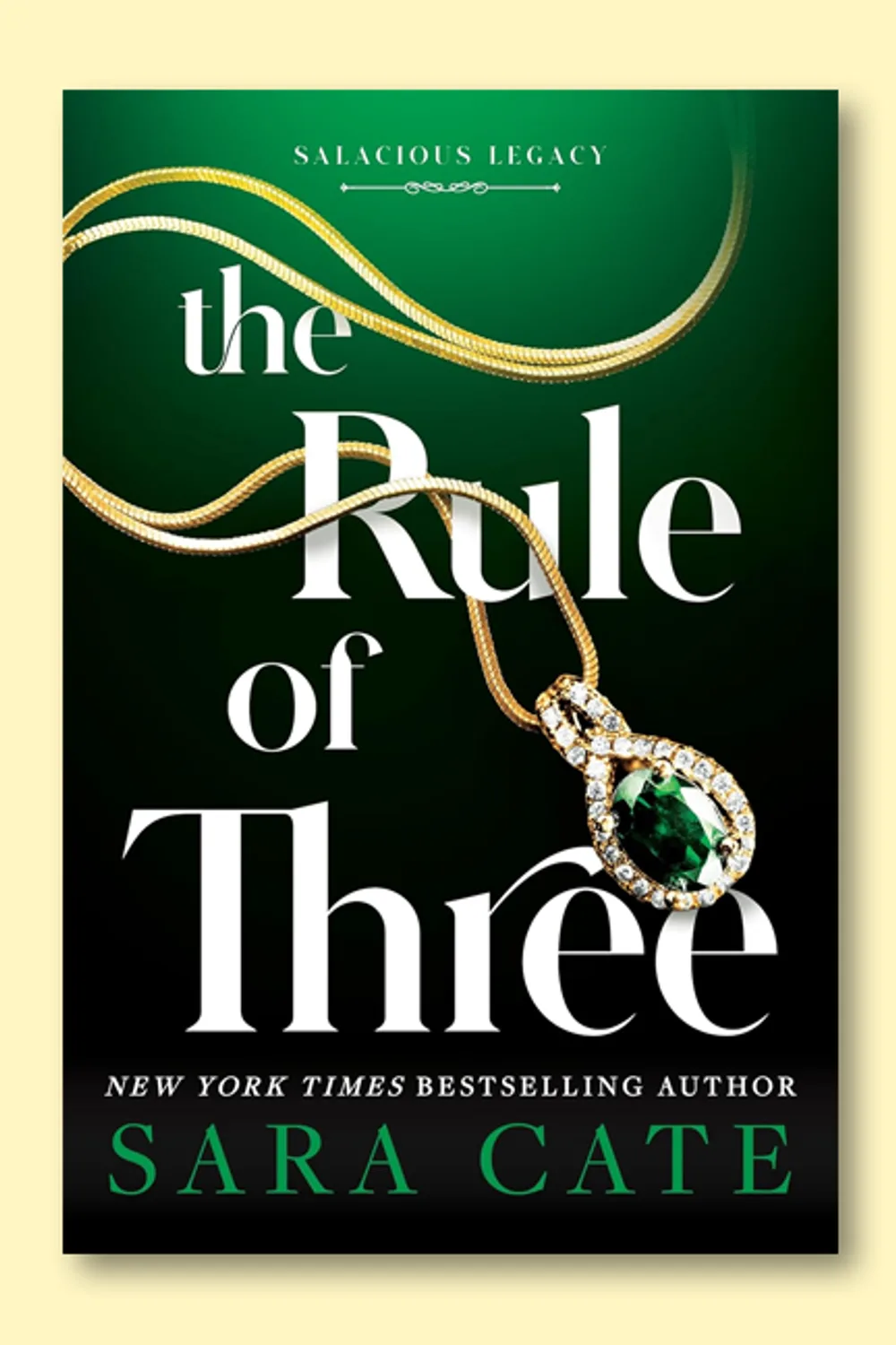 Fantasy romance book cover design for The Rule of Three by Sara Cate